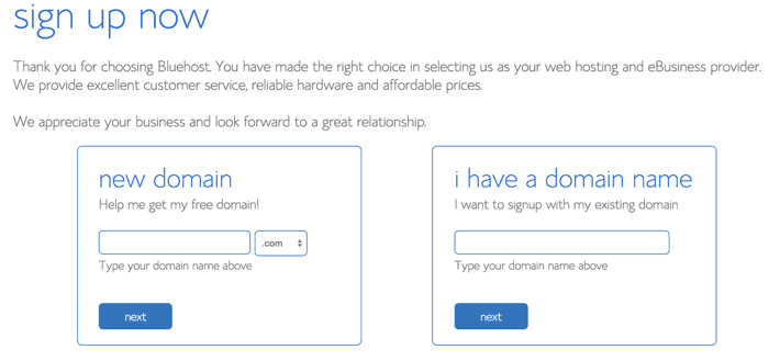 Bluehost hosting ka free domain feature
