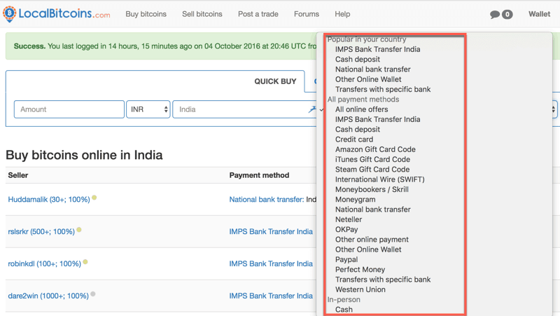 Localbitcoin payment gateway